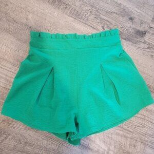GeeGee Kelly Green Paperbag Shorts